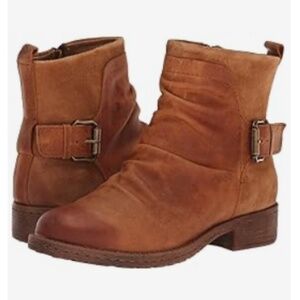Cognac brown leather boots - Comfortiva Selas - 9.5W